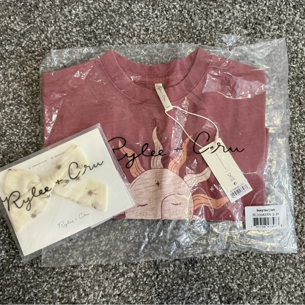 Rylee + Cru Sun Boxy Tee & Bow